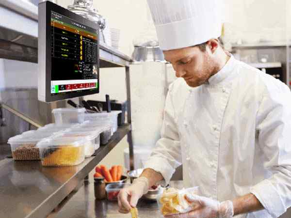 Anewtech systems intelli-kitchen kitchen display system stainless panel pc stainless kitchen display KDS system singapore